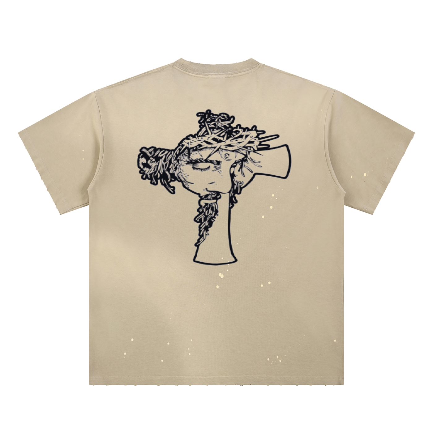 Jesus Cross Paint Splatter T-Shirt