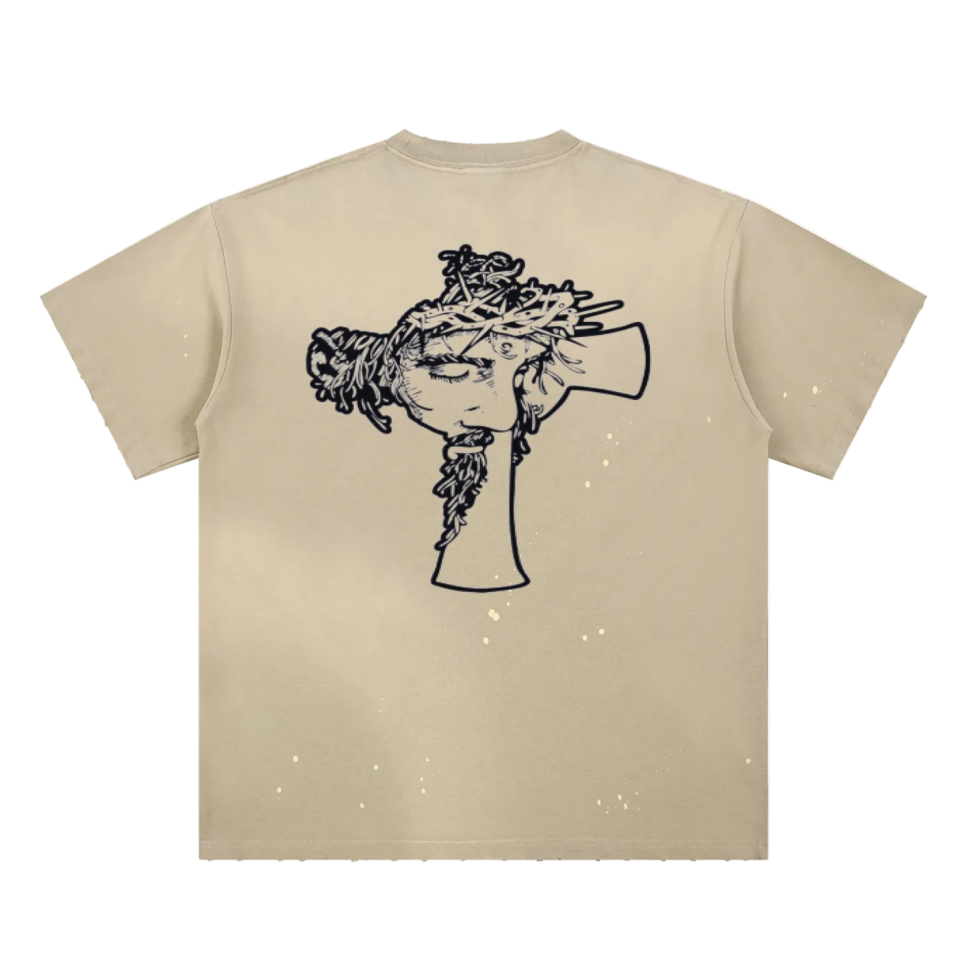 Jesus Cross Paint Splatter T-Shirt
