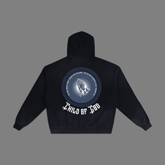 Child Of God Sunfade Zip Hoodie - 420 GSM