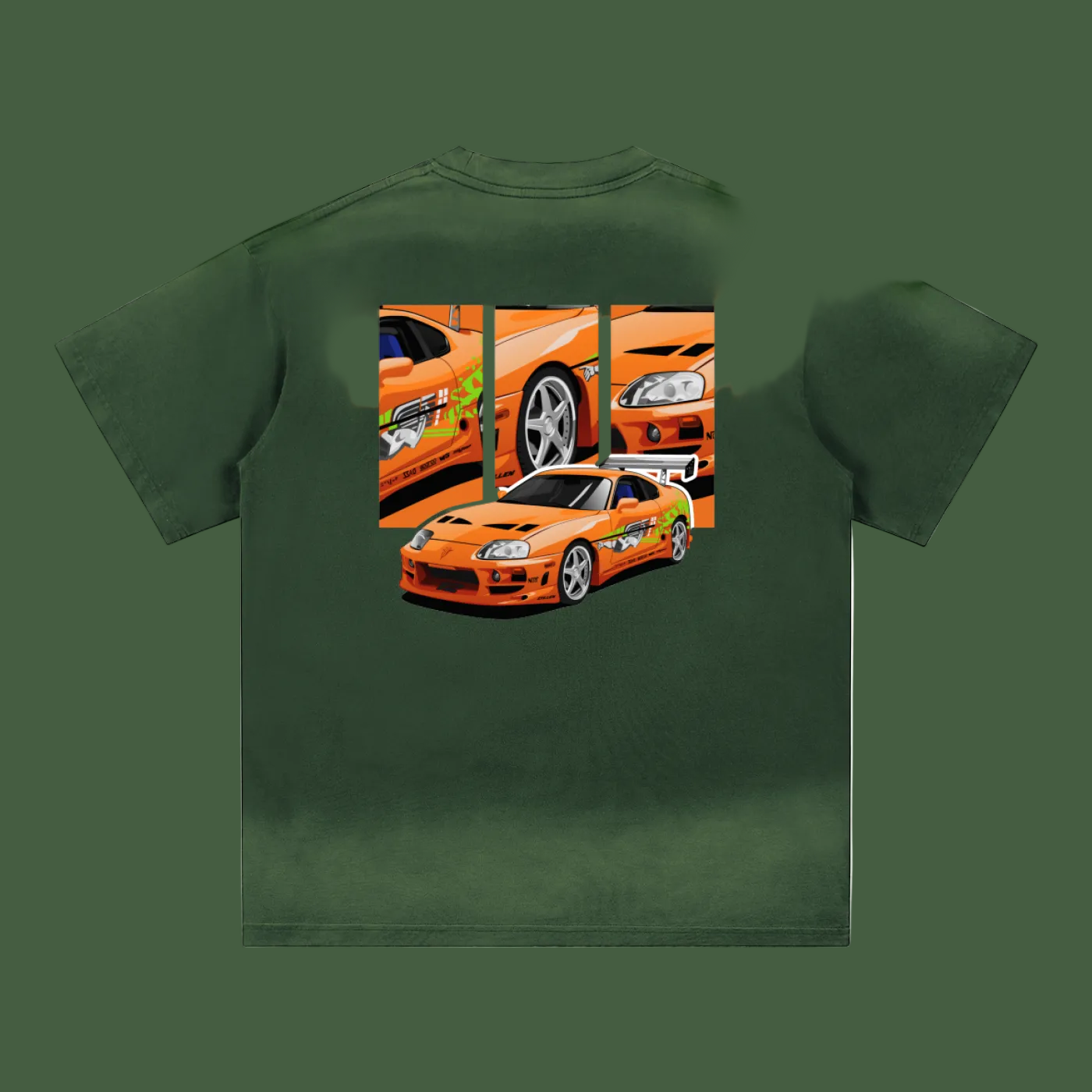 Orange Supra Sunfade T-Shirt
