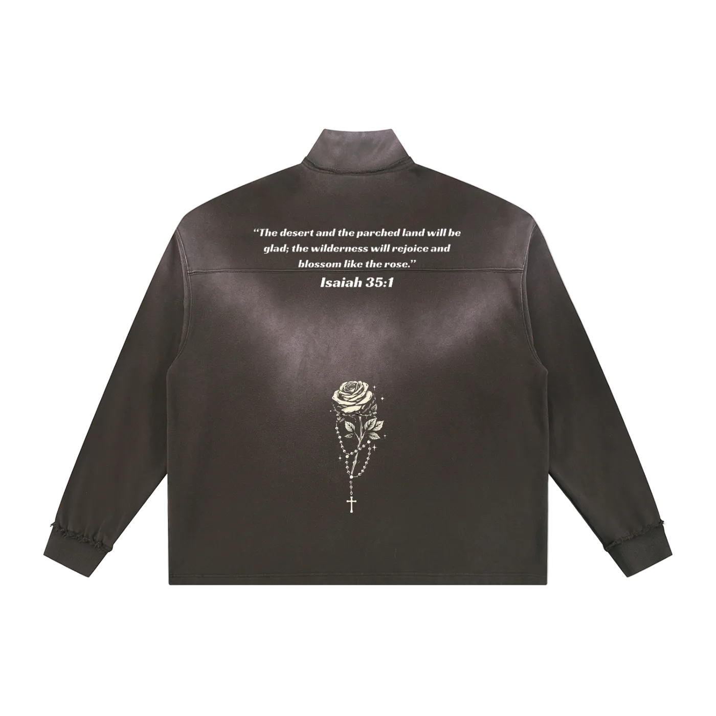 Blossom Like a Rose' Sun Fade Quarter-Zip