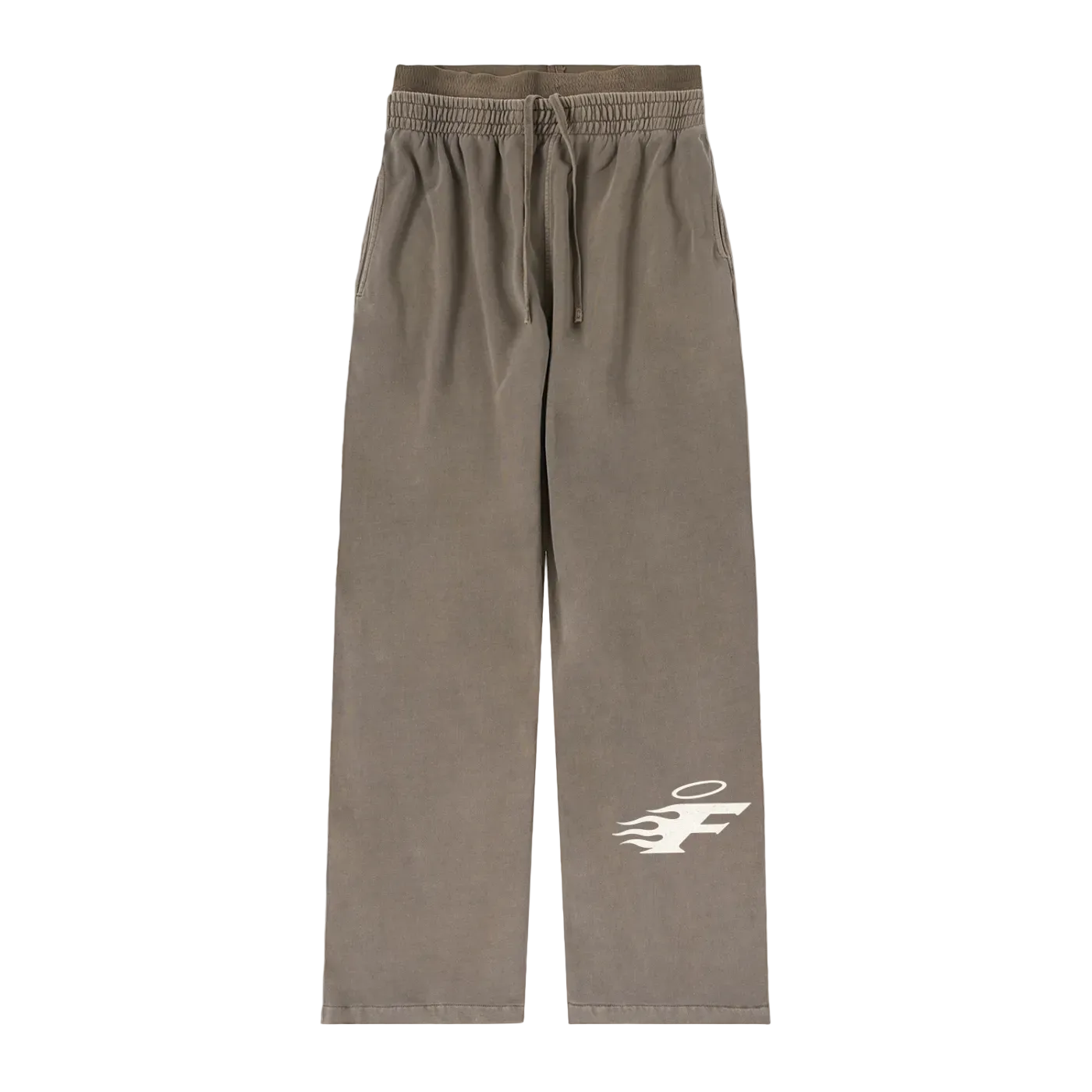 Woman's High Waste Vintage Washed Pants