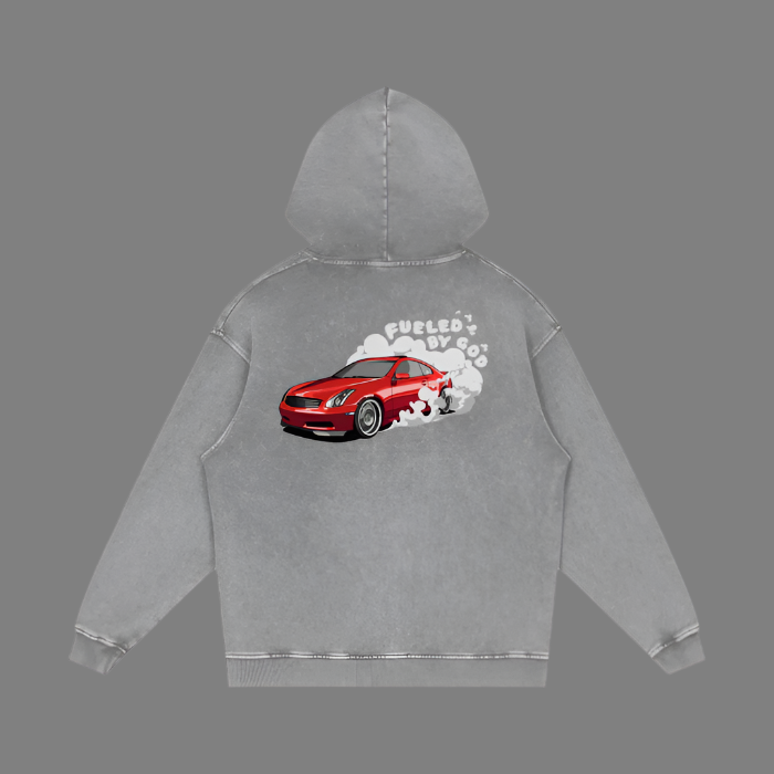 G35 Acid Wash Oversize Hoodie - 420 GSM