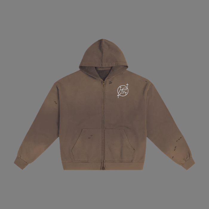 Child Of God Sunfade Zip Hoodie - 420 GSM