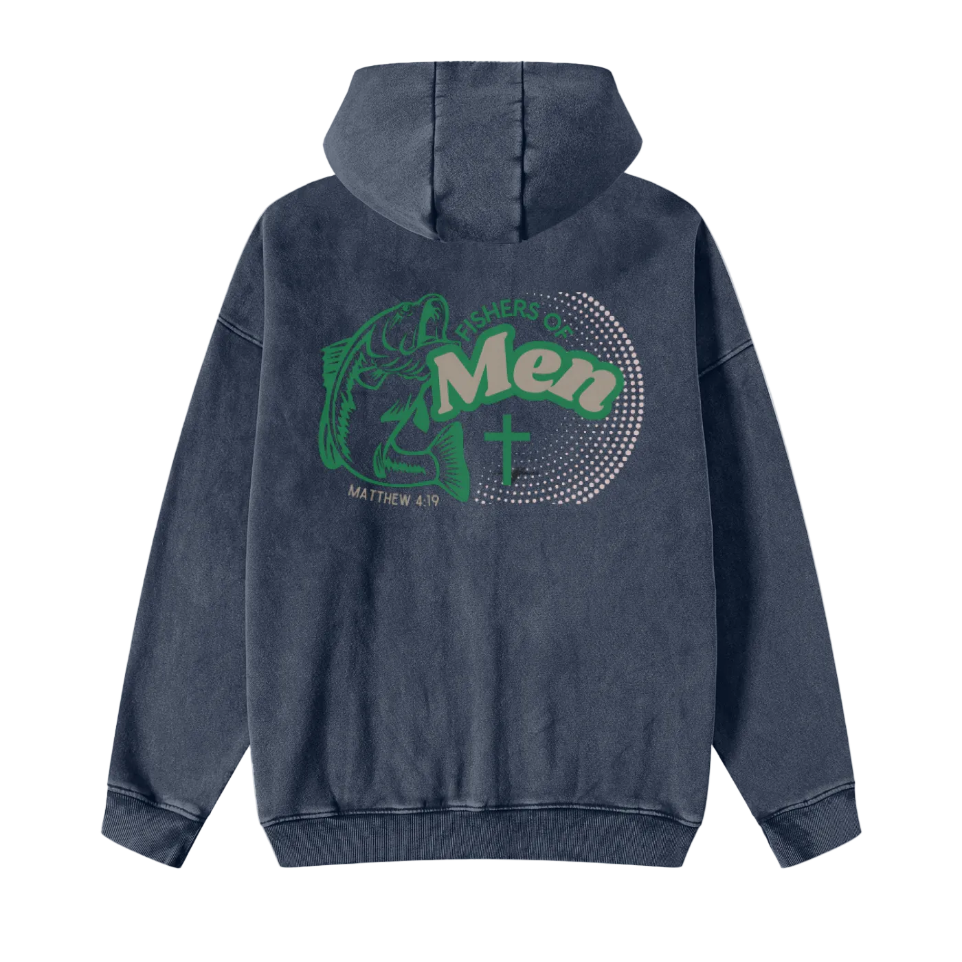 Fisher of Men Snow Washed Zip Hoodie - 355 GSM #R00282