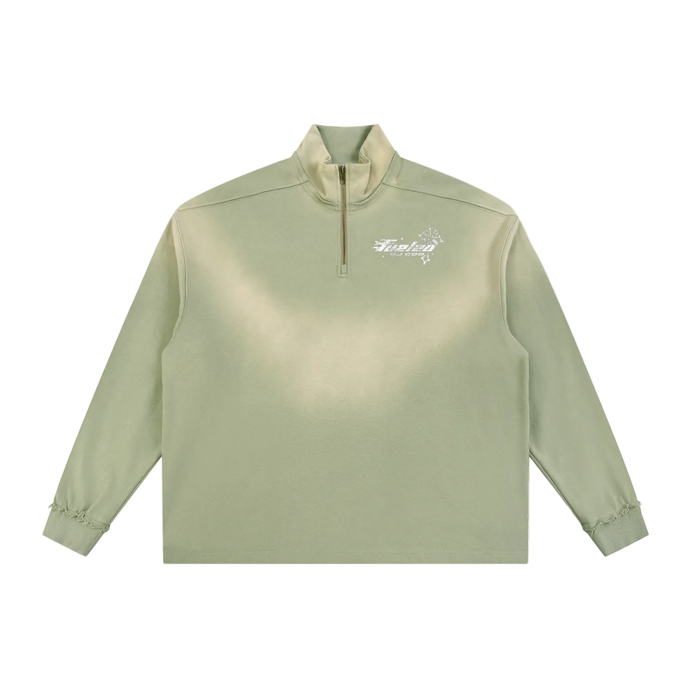 Blossom Like a Rose' Sun Fade Quarter-Zip