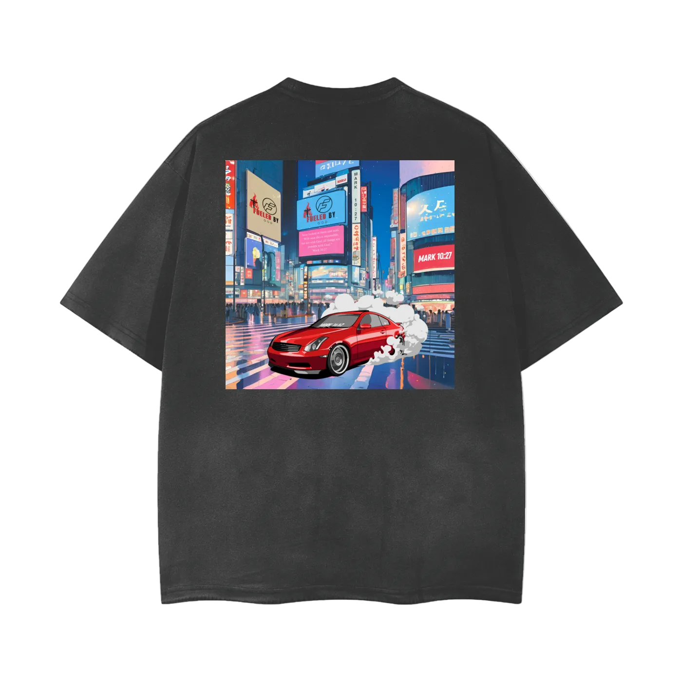 G35 Tokyo Downtown Vintage Wash T-Shirt - 260 GSM