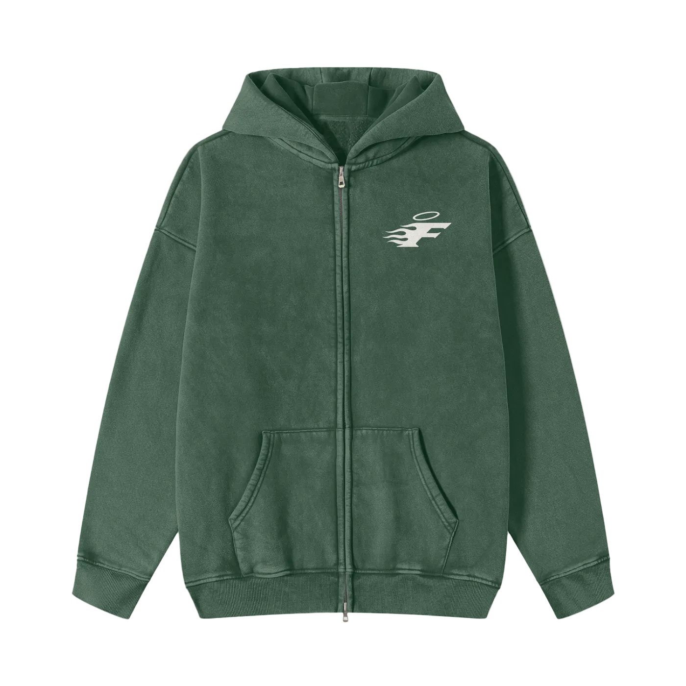 Fisher of Men Snow Washed Zip Hoodie - 355 GSM #R00282
