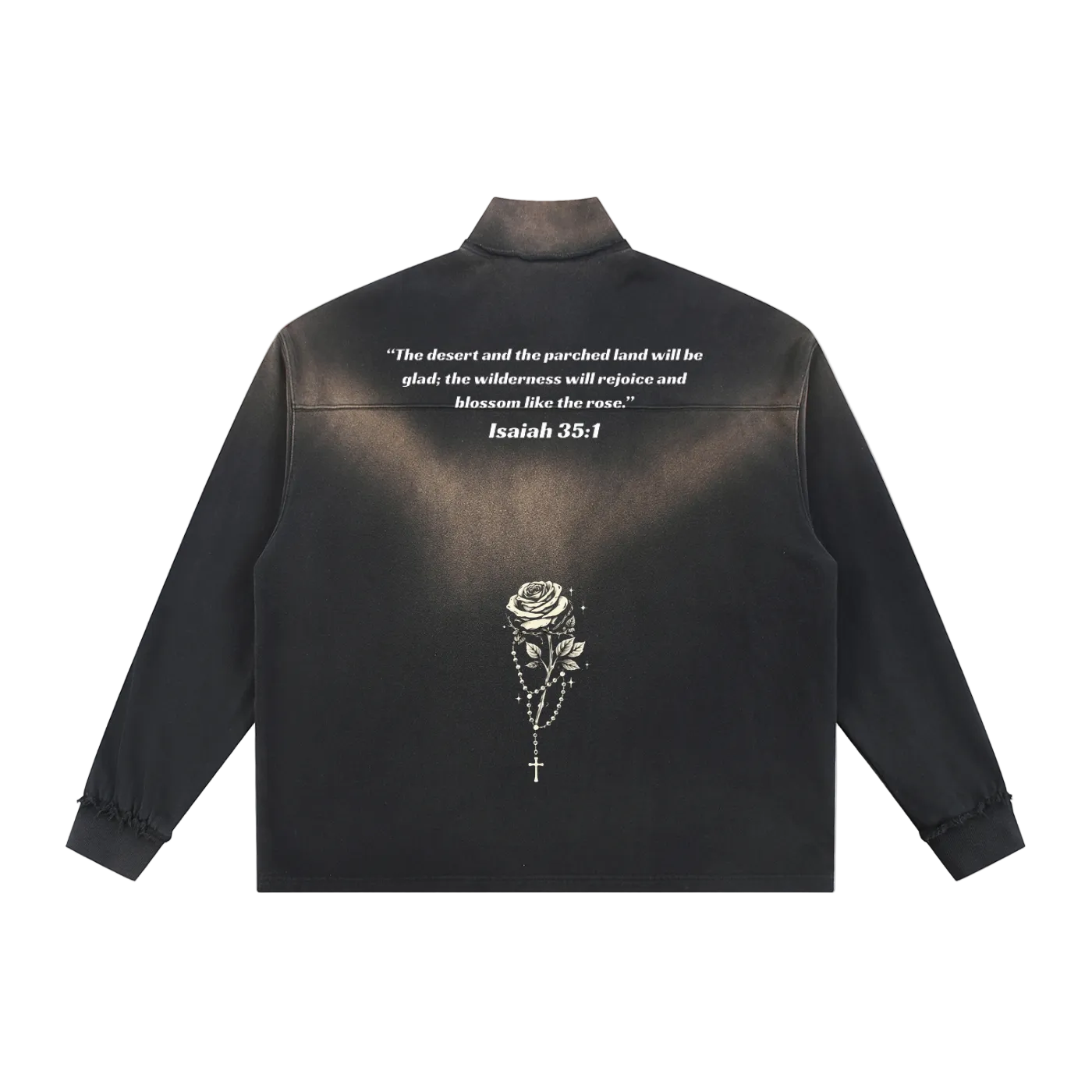 Blossom Like a Rose' Sun Fade Quarter-Zip