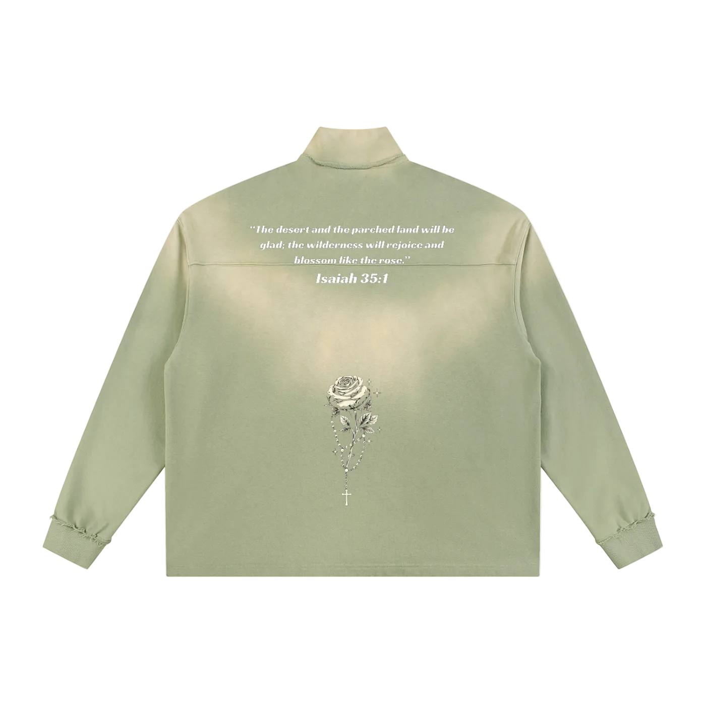 Blossom Like a Rose' Sun Fade Quarter-Zip