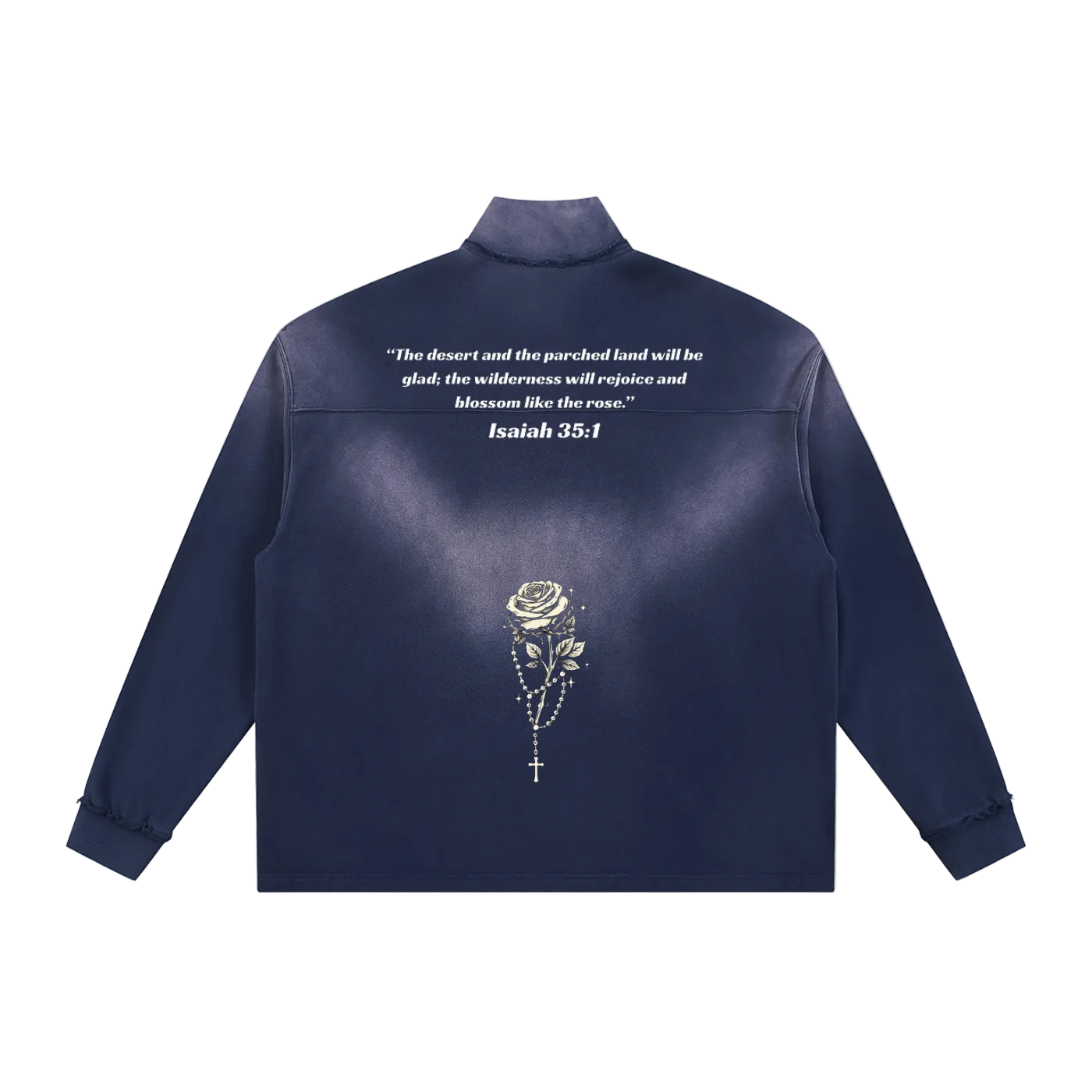 Blossom Like a Rose' Sun Fade Quarter-Zip